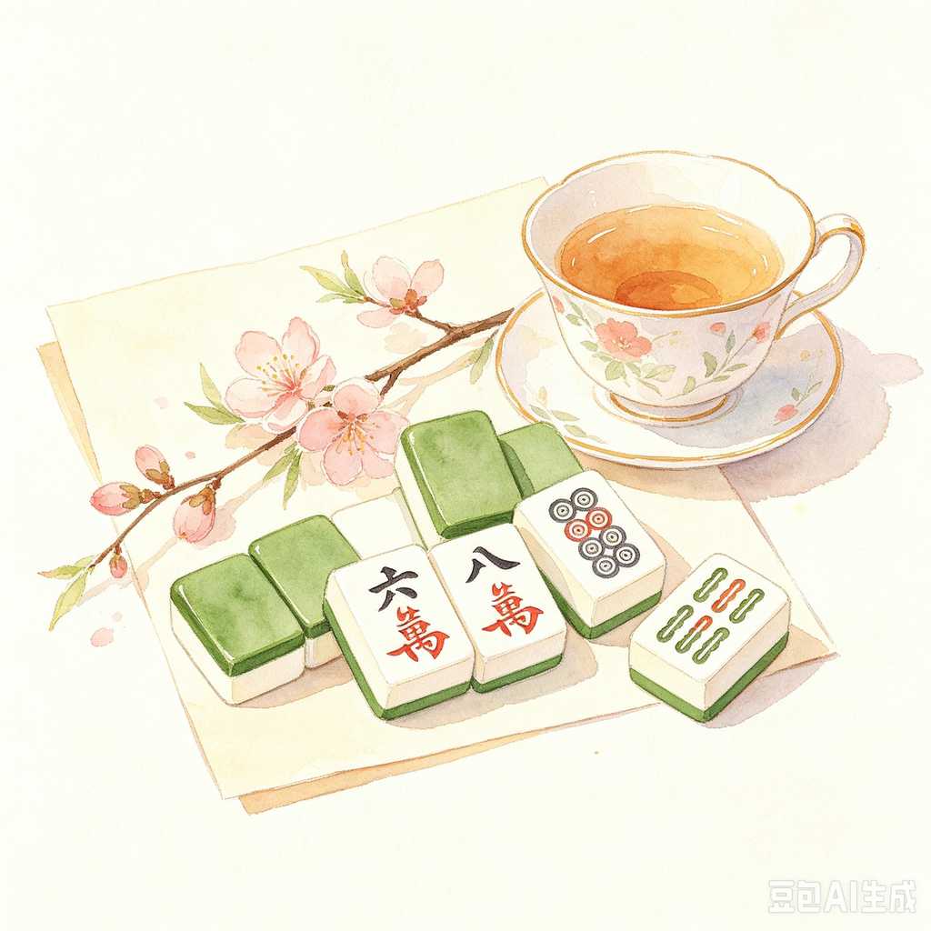 metallic finish mahjong set